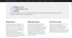 Desktop Screenshot of neuralensemble.org